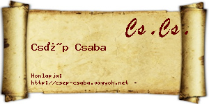 Csép Csaba névjegykártya